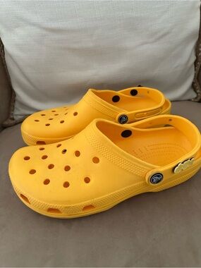 Justin Bieber Crocs Drew Classic Clog Shoe Marigold MISSING Charms men’s size 11
